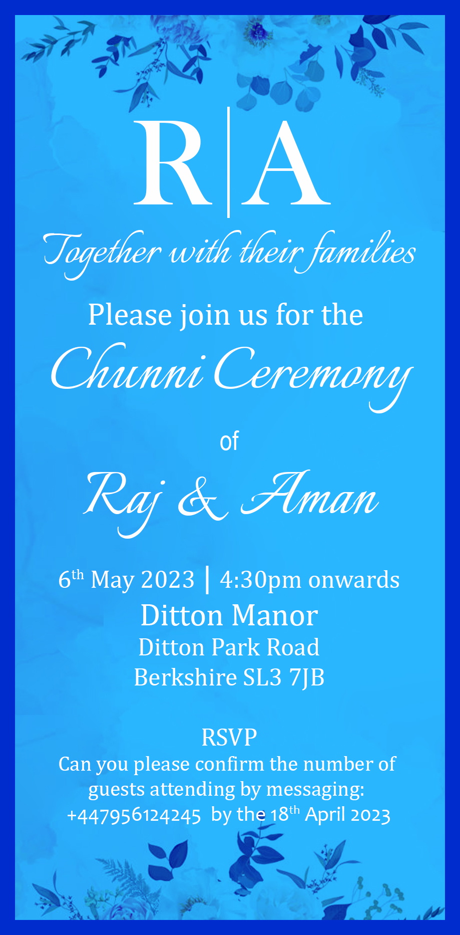 Invitation-Chunni-Ceremony-Blue